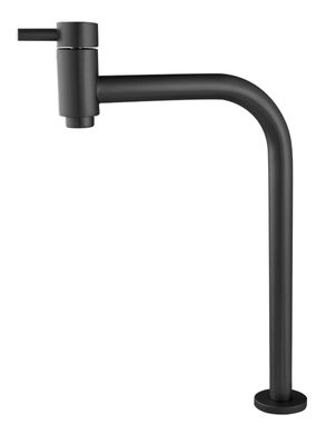 TORNEIRA LAVATORIO MESA BICA ALTA STILLUS PRATICA 90° 1/4 DN 15 BLACK MATTE