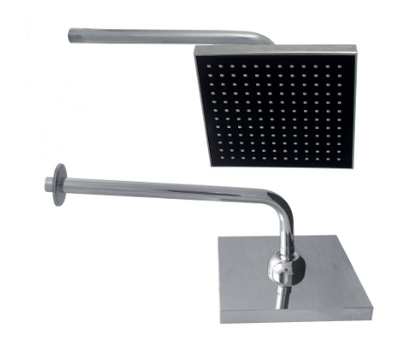 CHUVEIRO ARTICULADO QUADRADO METAL CROMADO LUXO 8 CIVITT