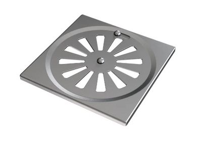 RALO QUADRADO 10X10CM INOX, DOCOL