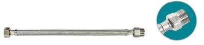 ENGATE FLEX AÇO INOX TRANCADO 1/2X40CM, JAPI