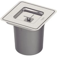 Lixeira De Embutir Clean Square Em Aco Inox 5 L