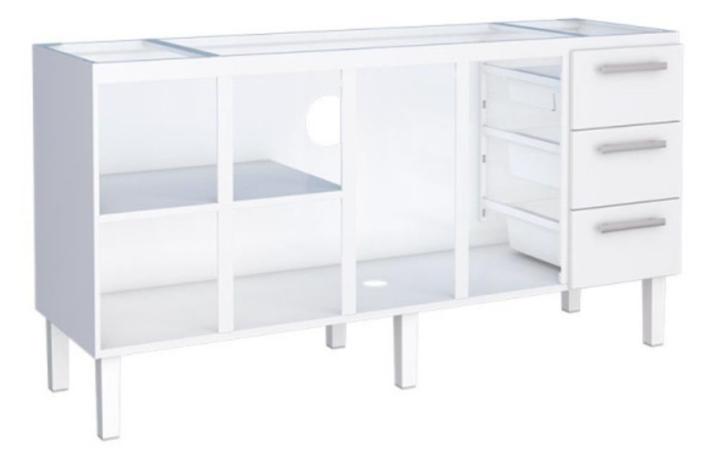 ひめ Gabinete de Aço Cozimax Vênus 1.80 metros Branco