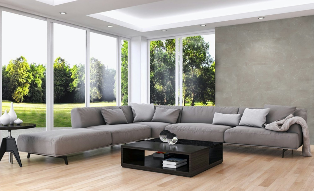 Porcelanato 62x122 Gran Abruzzo Gray Santiny 70657 Acetinado- Castelli