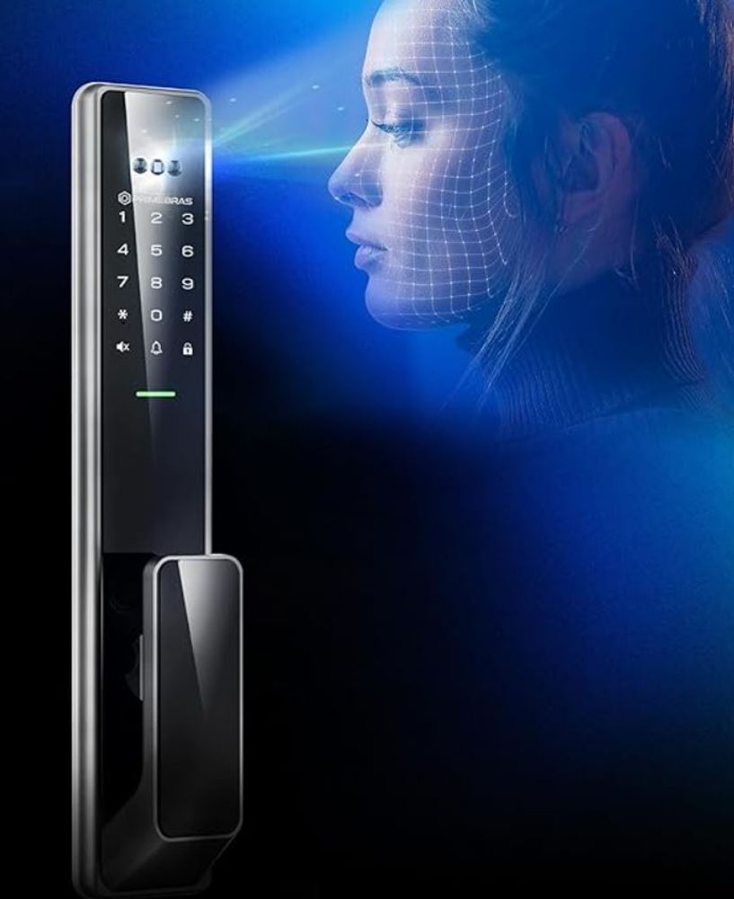 Fechadura Digital Com Reconhecimento Facial Wi-Fi Primebras Zurich
