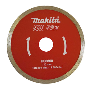 Disco diamantado Makfast liso 110mm D08800 Makita