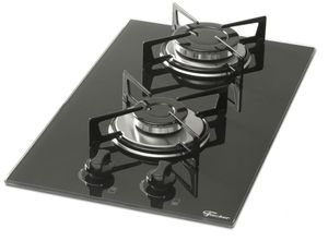 Fogão Cooktop 2 Bocas Gás Vidro Preto