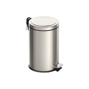 Lixeira Inox Com Pedal Acabamento Polido