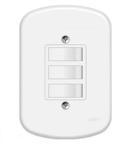 Conjunto com 3 Interruptores paralelos 10 250V Blanc - Fame