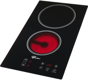 F.L Fogão Cooktop 2 Bocas Eletrico Mesa Vitroceramica