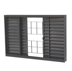 Veneziana Econômica Standard 4 Folhas -2 Folhas Fixa Grade Quadricula 1.20x1 R12 7061 - CRV Veneziana Econômica Standard 4 Folhas -2 Folhas Fixa Grade Quadricula 1.20x1 R12 7061 - CRV