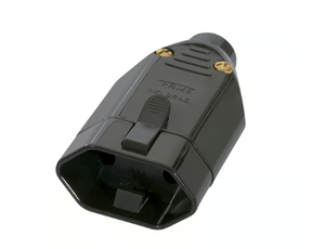 Tomada 2P Junção Fêmea 20A/250V Sobrepor Preta - Fame
