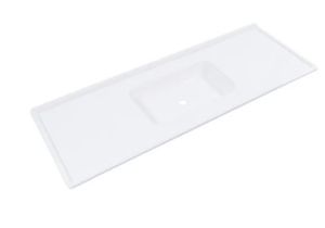 Pia Decoralita Premium Mármore 150x54 P154 Branco Gelo- Decoralita