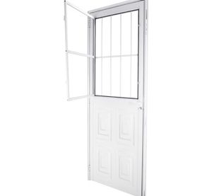 Porta Mista Almofadada CRV Dupla Com Postigo 2 Vidros Direita 80X2.1 Porta Mista Almofadada CRV Dupla Com Postigo 2 Vidros Direita 80X2.1