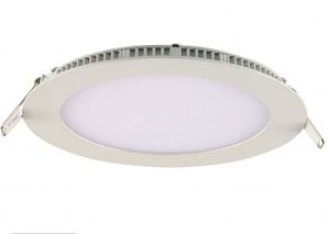 Painel LED Slim Embutir Redondo 12W 6.500K Branco - Blumenau