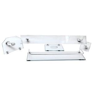 Kit Luxo Reto Vidro Incolor - Vildrex