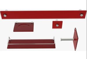 Kit Luxo Reto Vidro Vermelho - Vildrex