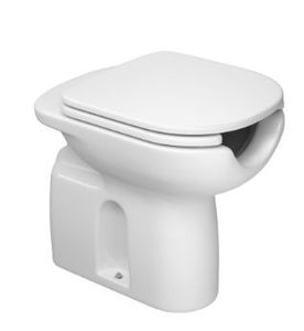 Bacia Convencional Deca Conforto com Abertura Frontal | Vogue Plus Conforto - Branco