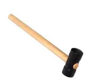 Martelo De Borracha 40MM Preto - Brasipla Martelo De Borracha 40MM Preto - Brasipla