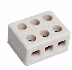 Conector Porcelana  10MM 50A 3 Polos - Decorlux