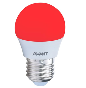 Lâmpada Led Bolinha 4w Luz Vermelho Soquete E27 Bivolt - Avant Lâmpada Led Bolinha 4w Luz Vermelho Soquete E27 Bivolt - Avant
