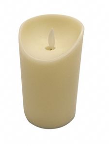Vela led decorativa 10cm amarela