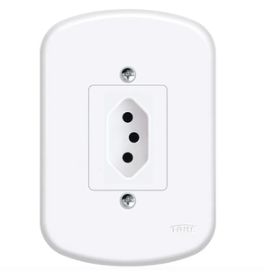 Tomada 2P+T 10A/250V Blanc - Fame