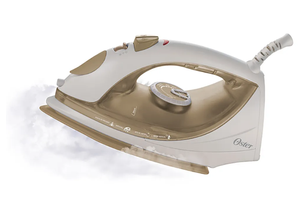 Ferro de Passar a Vapor  Antiaderente 220V Branco com Dourado - Oster