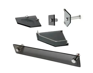 Kit Vidro Canto Luxo Fumê - Vildrex Kit Vidro Canto Luxo Fumê - Vildrex