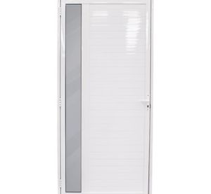 Porta Lambri Com Visor Branco 1 Folha 90x215 Esquerda Ref:994072- CRV
