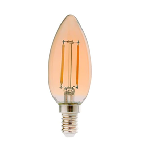 Lâmpada Retrô Filamento Vela Led 2w Soquete E14 Luz Âmbar 2200K 220V - Avant