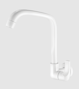 Torneira Para Cozinha De Parede Bica Móvel Fitt Branca F61 1168 - Lorenzetti
