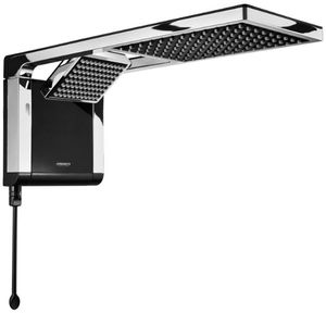 Chuveiro Acqua Duo Flex Preto e Cromado