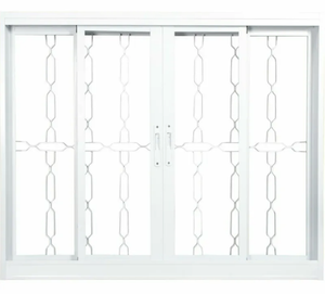 Janela Ideal 4 Folhas 2 Fixas 120x100 Com Grade Elo - Ref:992437- CRV