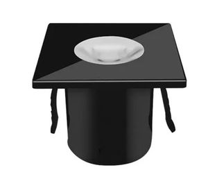 Mini Spot Led Embutido Para Móveis 1W 2700K Preto - Mundia Lux