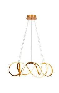 Pendente Space Countour Plus 50W 3K 60cm Dourado - Llumm Bronzearte