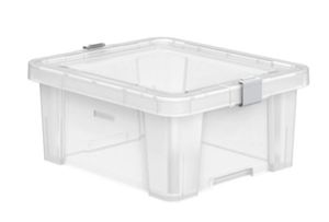 F.L Caixa Organizadora Tramontina Office em Polipropileno Transparente 17 L