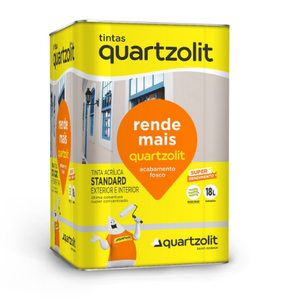 Tinta Rende Mais Standard Fosco 18 Litros Marfim - Quatzolit