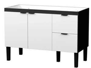 Gabinete Madeira Colibri 1,20m Preto/Branco Cozimax