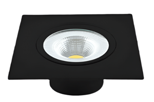 Spot Supimpa Led 5w Luz Amarela 3000K Quadrado Preto Fosco Bivolt - Avant