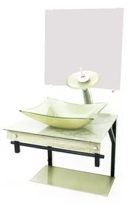 Kit Gabinete 50x40 Mármore Travertino GL50APX - Mimex