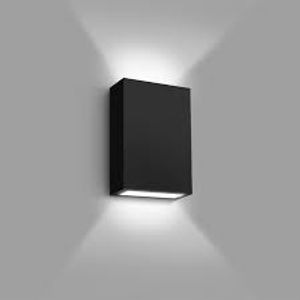 Arandela Double 8W 3000K IP65 Preta - Opus