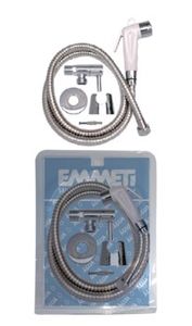 Ducha Higiênica  Econômica 1/2 Com Gatilho ABS Branco  1/4 Volta - Emmeti