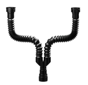Sifão Sanfonado Duplo Preto Astra