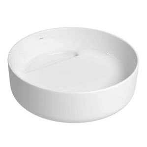 Cuba de Apoio Deca com Válvula Oculta Redondo 40cm | Slim - Branco
