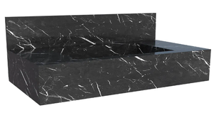 Bancada Porcelanato Milano 83X30X45Cm Preto Cozimax