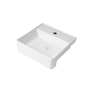 Cuba Semi Encaixe Quadrada 42x42x13cm Sentiero Com Mesa Acqua Brasil