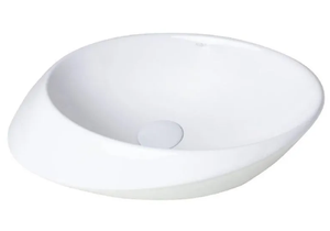 Cuba de Apoio Acqua Vulcano Oval sem Mesa Branco