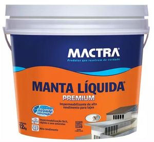 Manta Liquida Impermeabilizante para Laje Branca 12kg Mactra