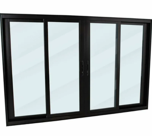 Janela Correr CRV Nobre 4 Folhas Black Sem Grade 150x100