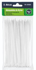 Abraçadeira Plástico Branco 280x3,6mm - Atlas